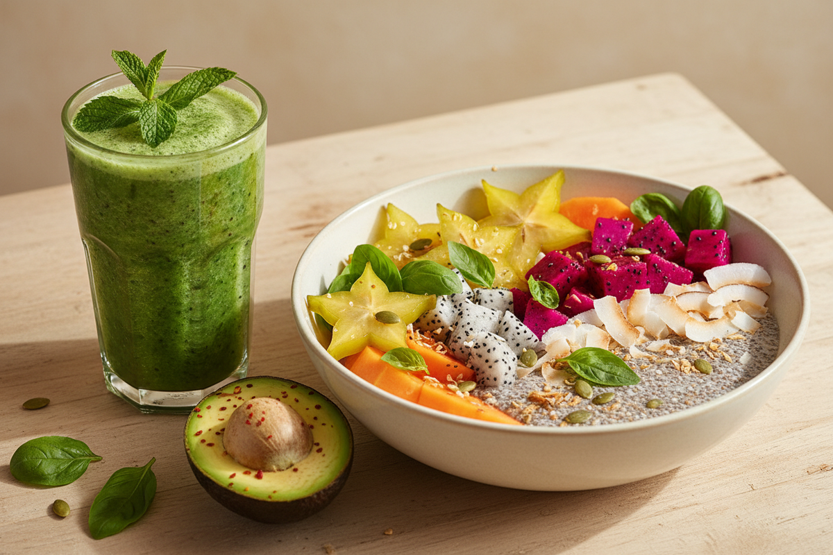 Smoothie vert caribéen